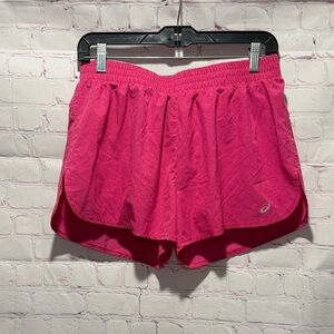 Asics athletic running shorts vibrant pink Woman’s Size medium‎